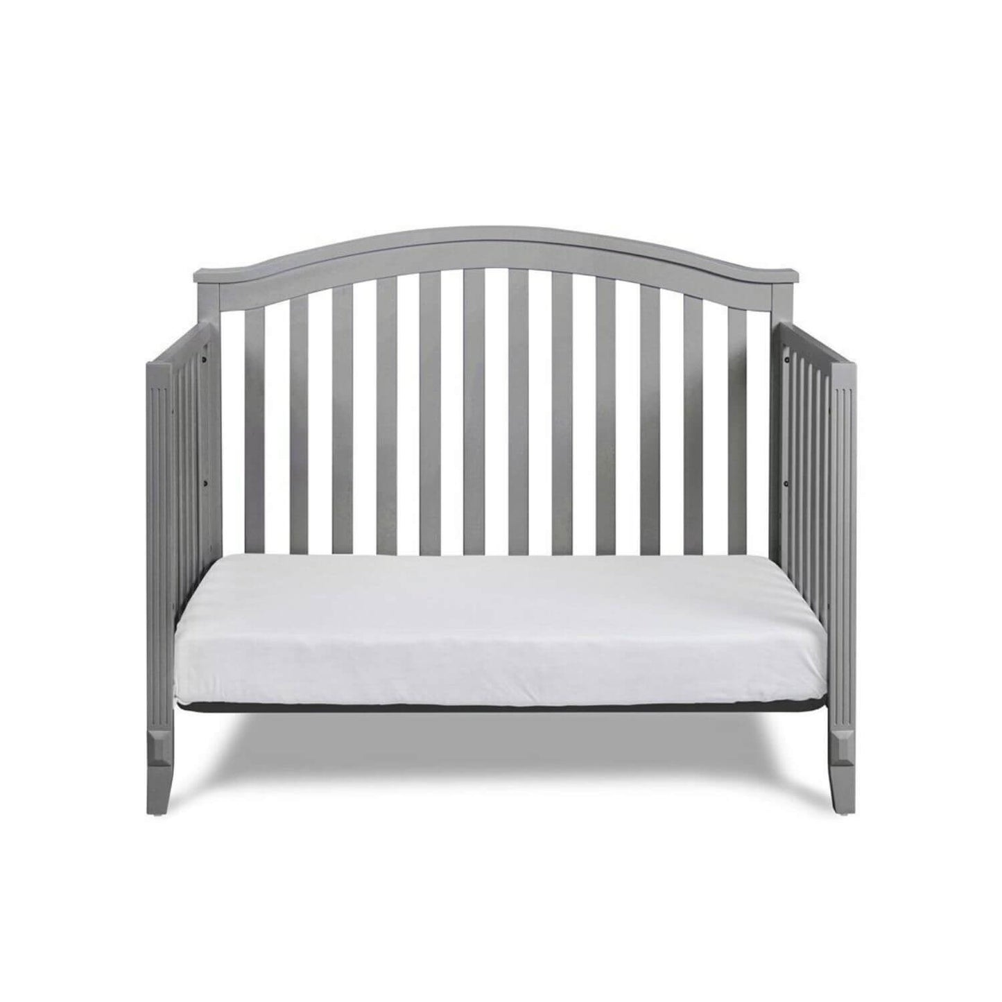 AFG Alice 4-in-1 Baby Crib with Guardrail Gray