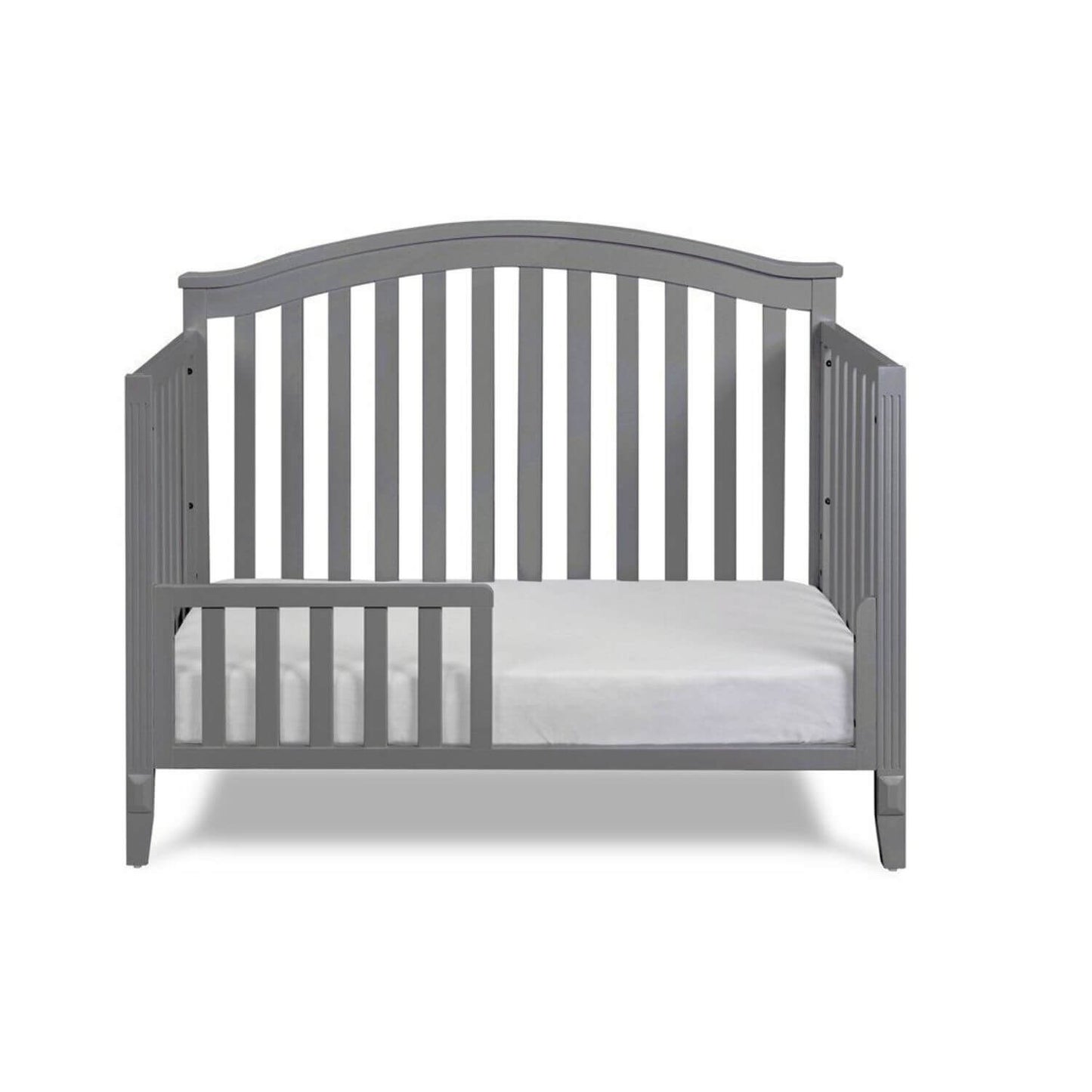 AFG Alice 4-in-1 Baby Crib with Guardrail Gray