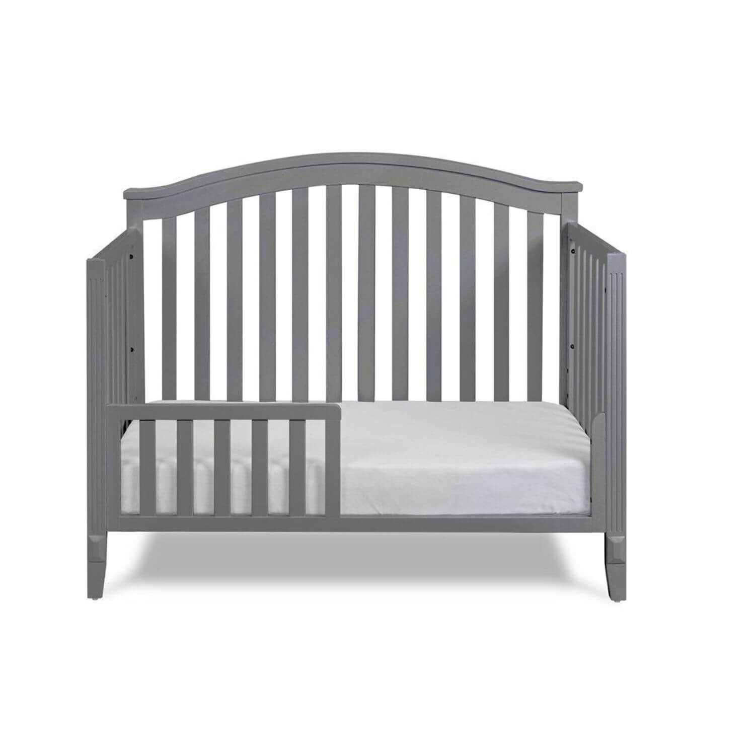 AFG Alice 4-in-1 Baby Crib with Guardrail Gray