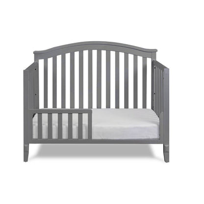 AFG Alice 4-in-1 Baby Crib with Guardrail Gray