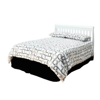 AFG Alice 4-in-1 Baby Crib with Guardrail White