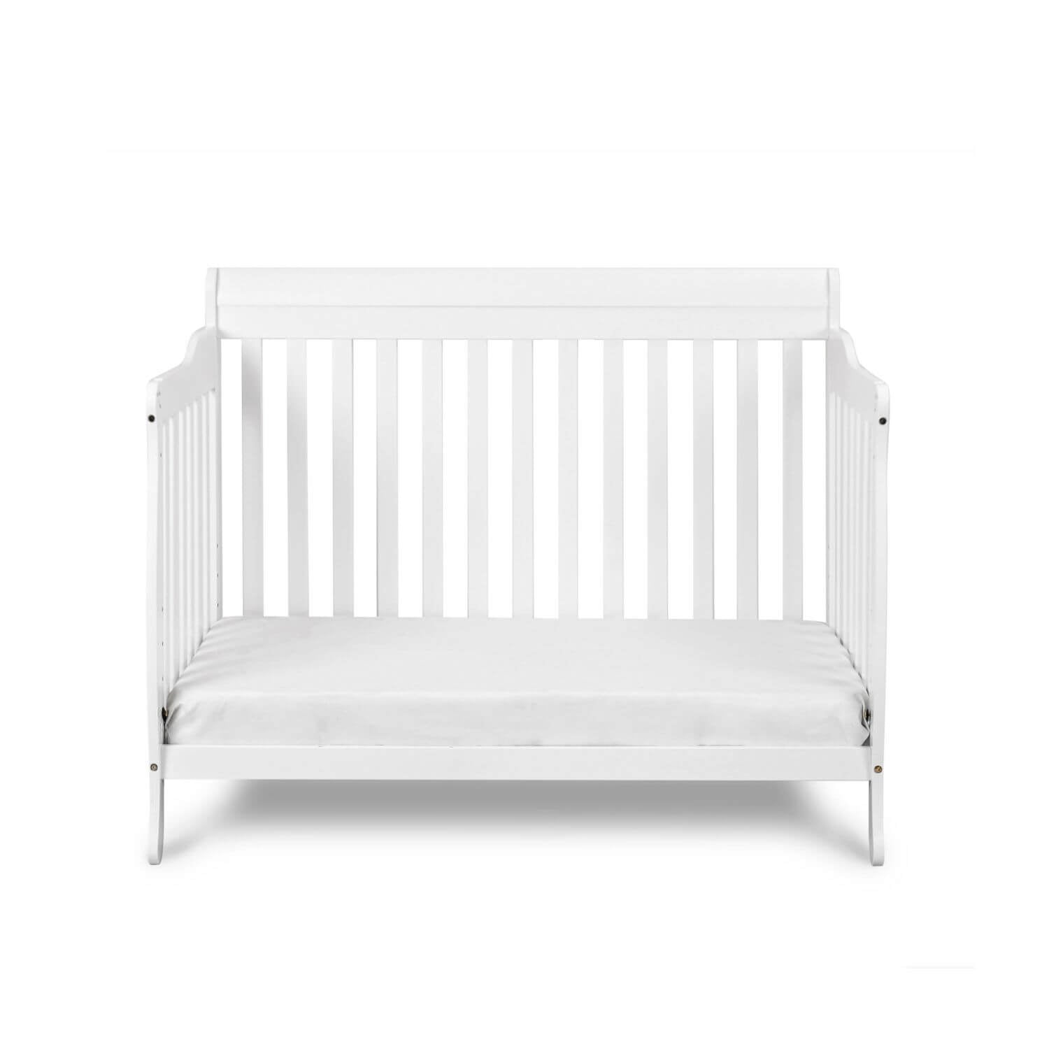 AFG Alice 4-in-1 Baby Crib with Guardrail White