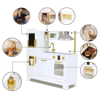 Teamson Kids All-in-One Little Chef Munich Play Kitchen