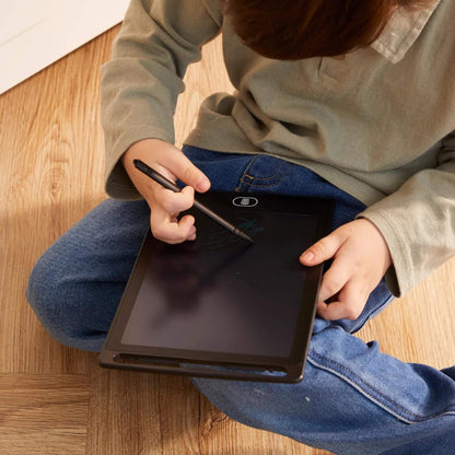 Boy Writing on Electric Writing Board