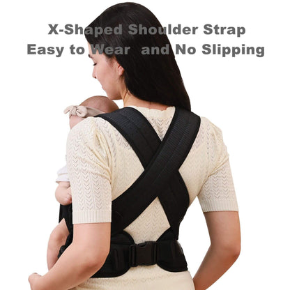 Woman using Sunveno All-in-One Baby Carrier