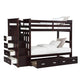 ACME Allentown Twin/Twin Wood Bunk Bed & Trundle | Espresso
