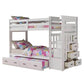 ACME Allentown Twin/Twin Wood Bunk Bed & Trundle | White