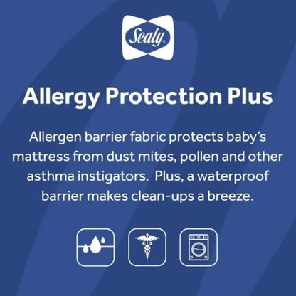 Sealy Allergy Protection Plus Fitted Crib Mattress Pad - Detail