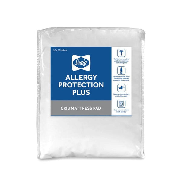 Sealy Allergy Protection Plus Fitted Crib Mattress Pad