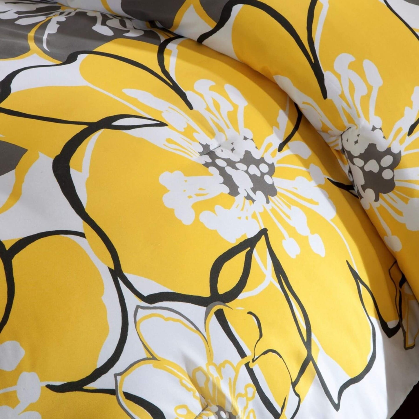 Detail View of Allison Floral Comforter Set