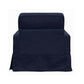 Sunset Trading Americana Slipcovered Chair | Navy Blue Performance Fabric