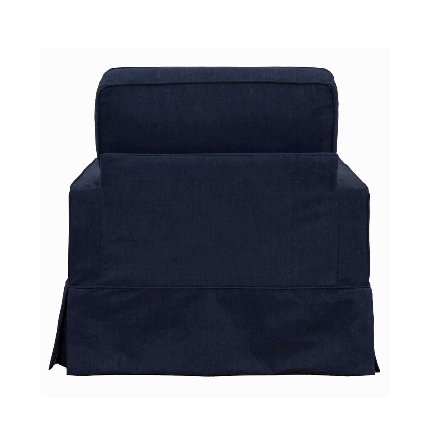 Sunset Trading Americana Slipcovered Chair | Navy Blue Performance Fabric