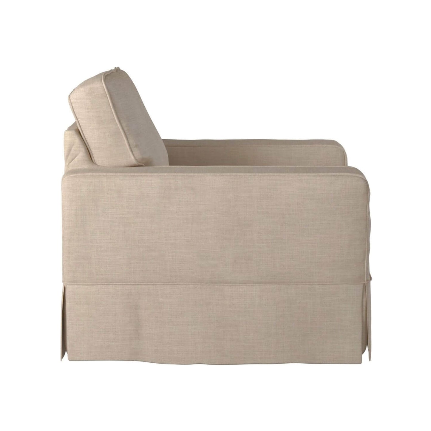 Sunset Trading Americana Slipcovered Chair | Linen Tan