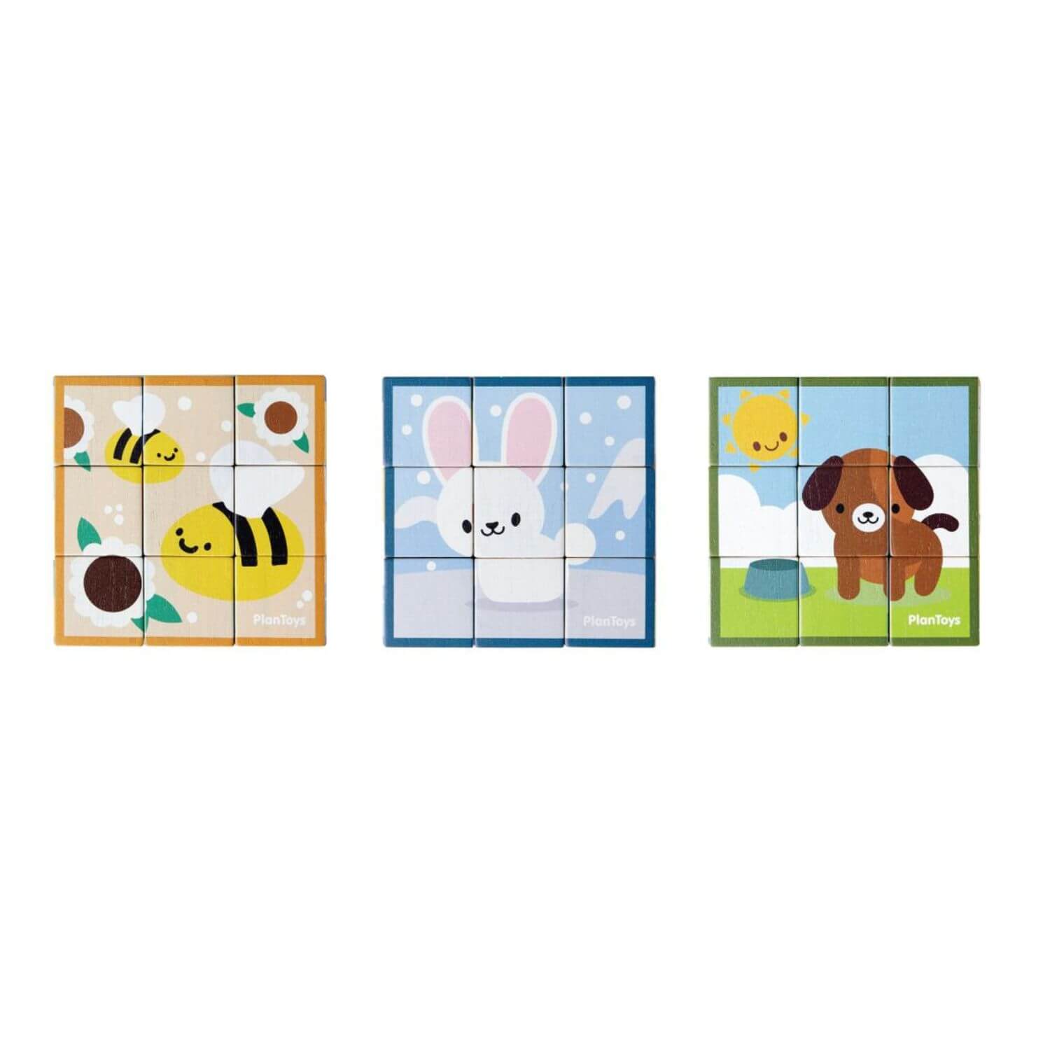 PlanToys Animal Puzzle Cubes