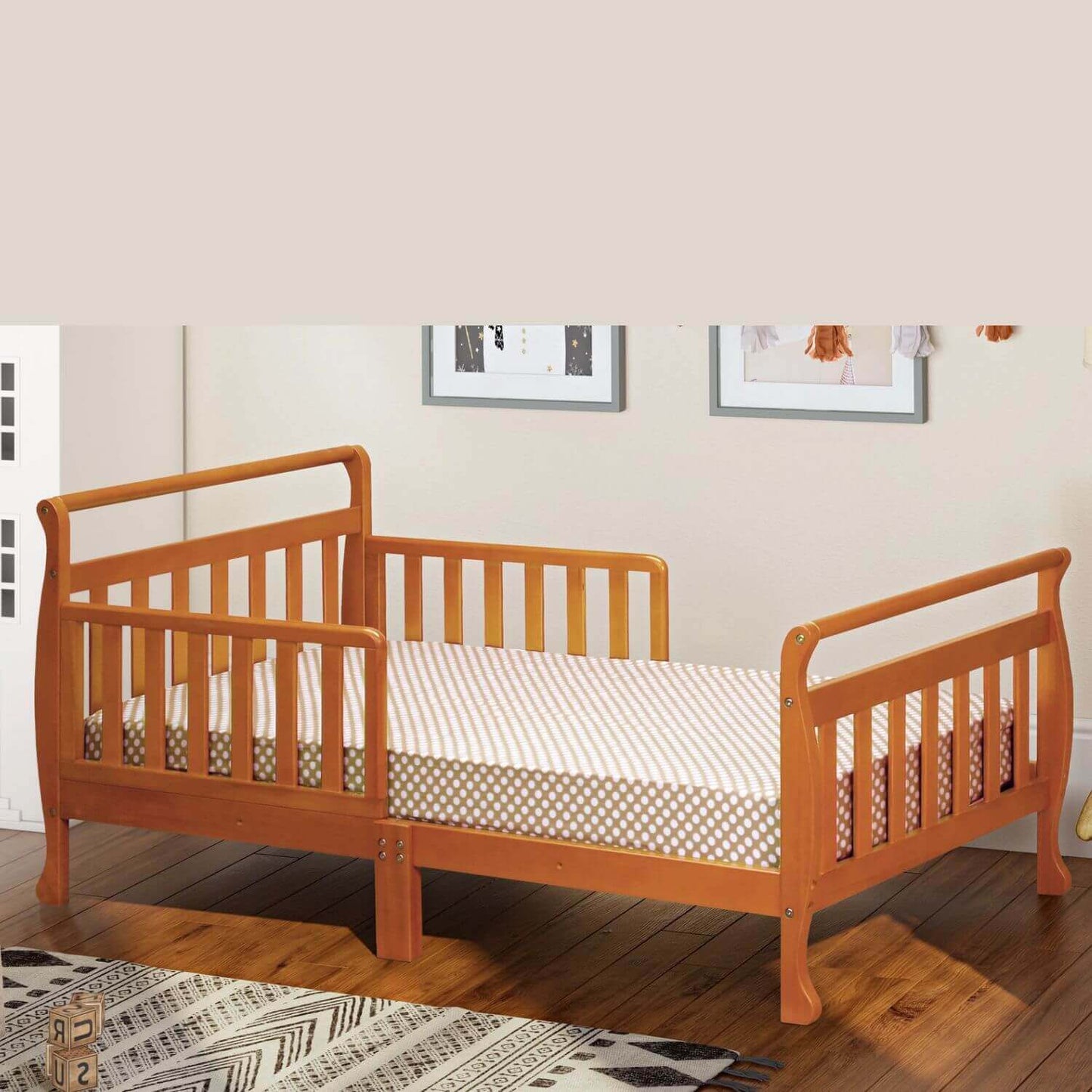 AFG Baby Furniture Anna Toddler Bed Pecan