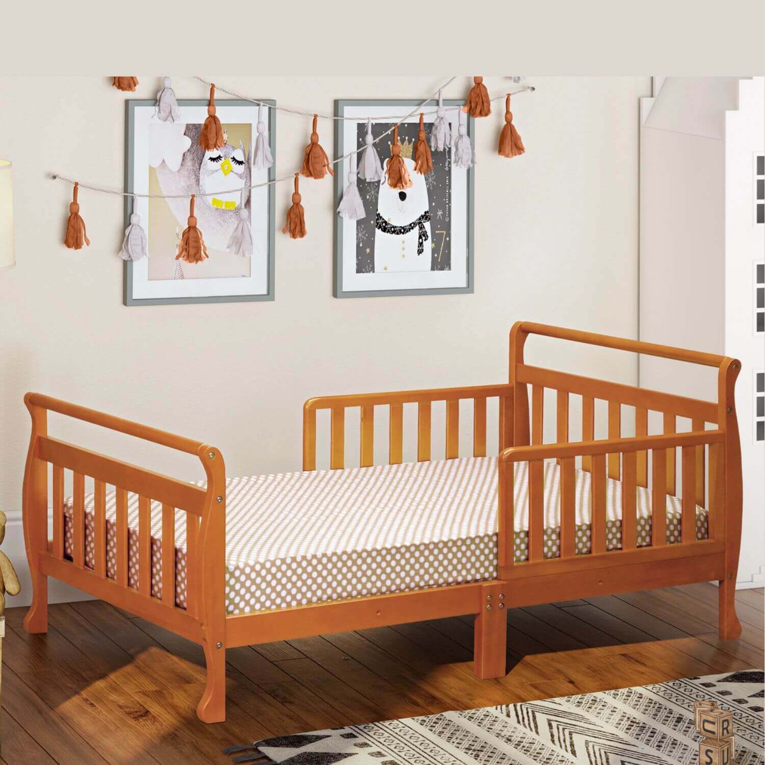 AFG Baby Furniture Anna Toddler Bed Pecan