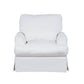 Sunset Trading Ariana Slipcovered Chair | White Performance Fabric