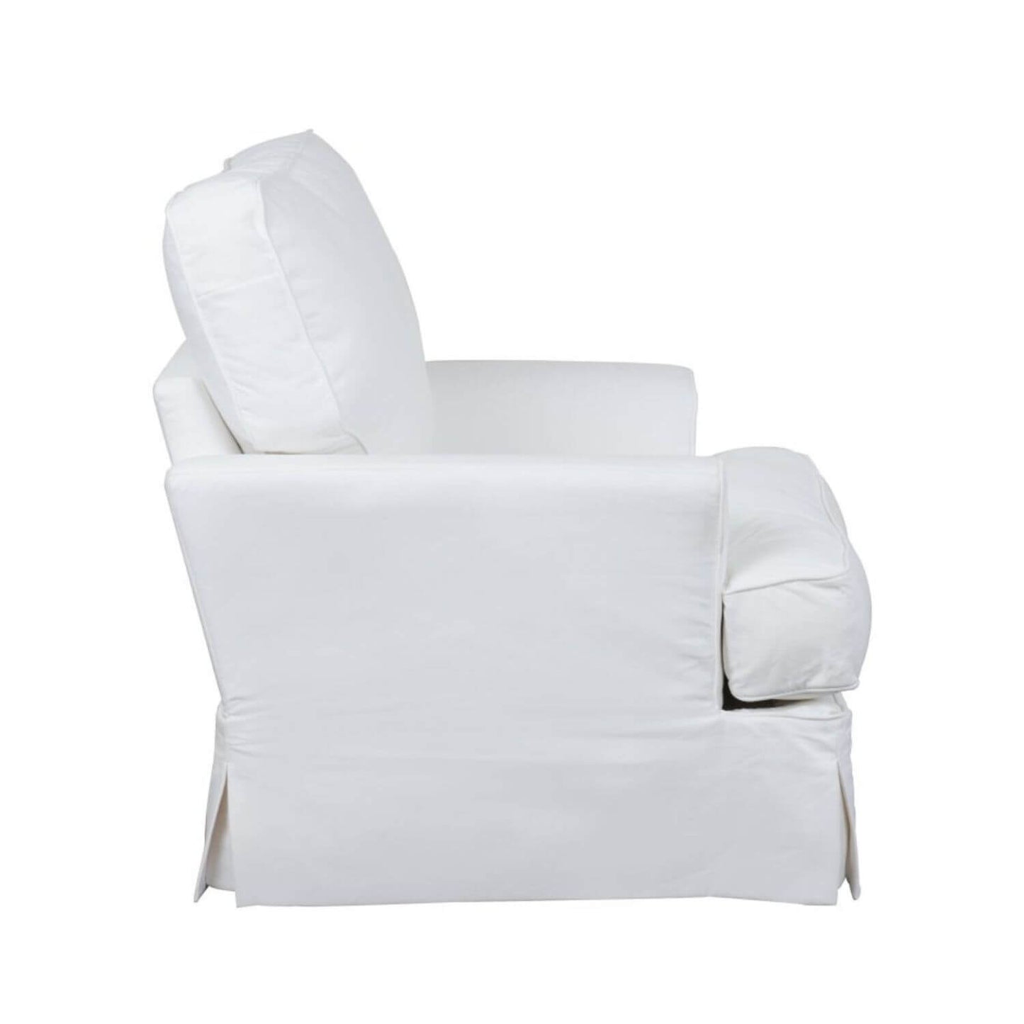 Sunset Trading Ariana Slipcovered Chair | White Performance Fabric