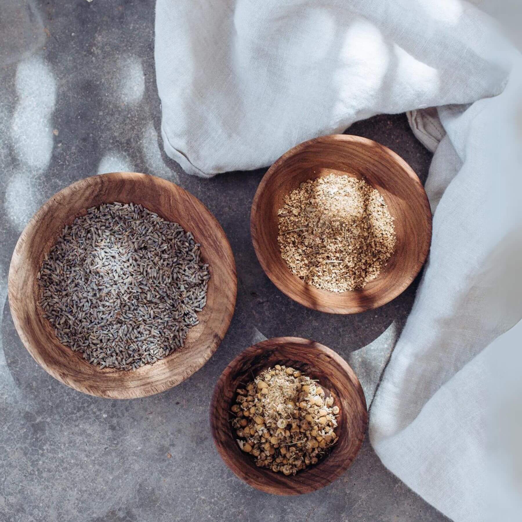 Three Bowls of Herbs