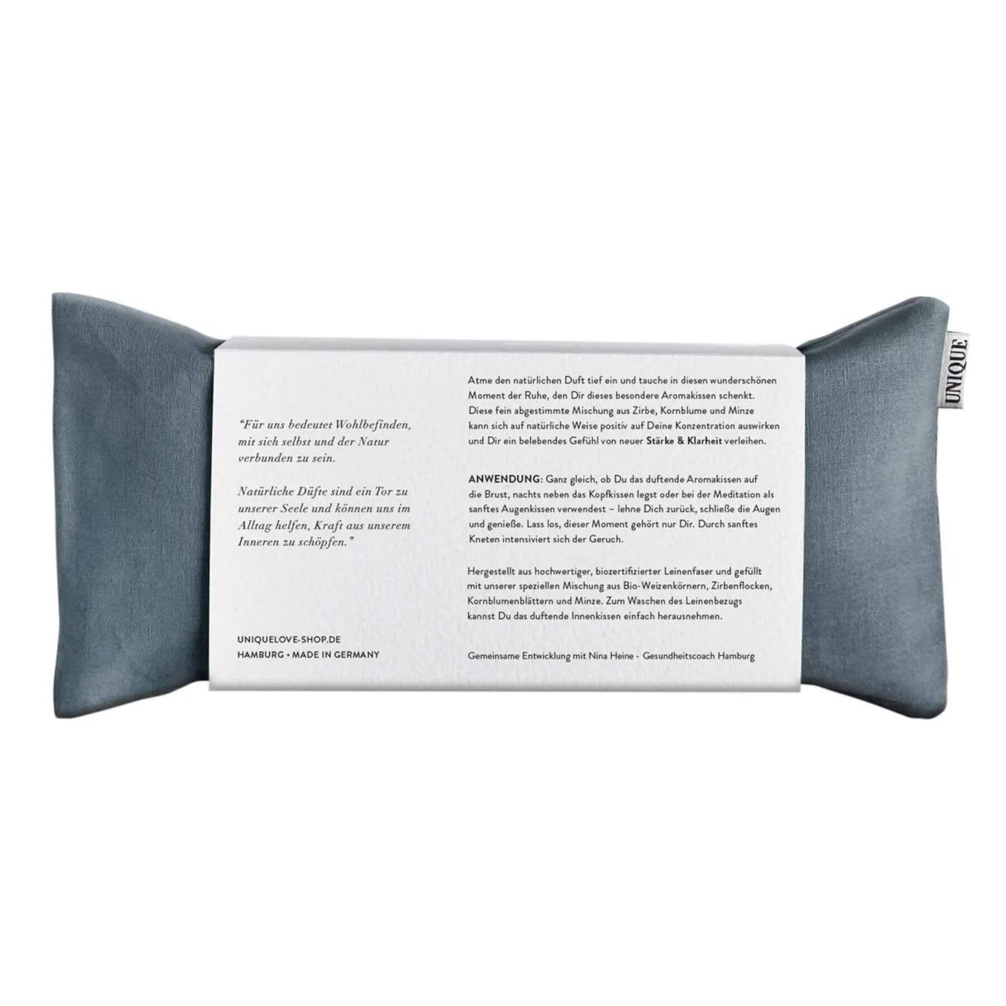 Unique Love Design Aroma Cushion ‘Remember Your Strength’ Midnight Grey