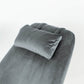 Ashcroft Chelsea Gray Velvet Fabric Nursery Rocking Chair - Detail
