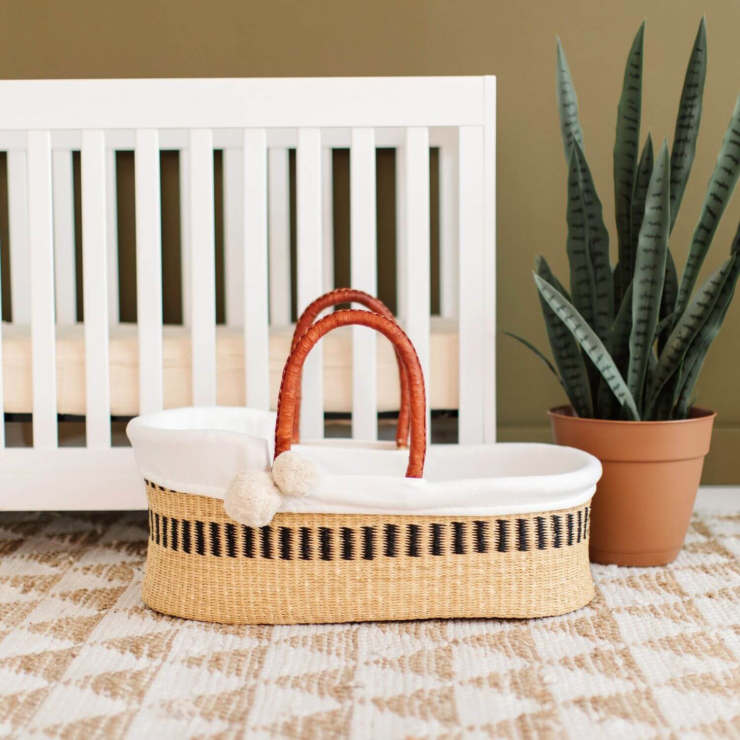 Plum+Sparrow Ashwood African Moses Basket