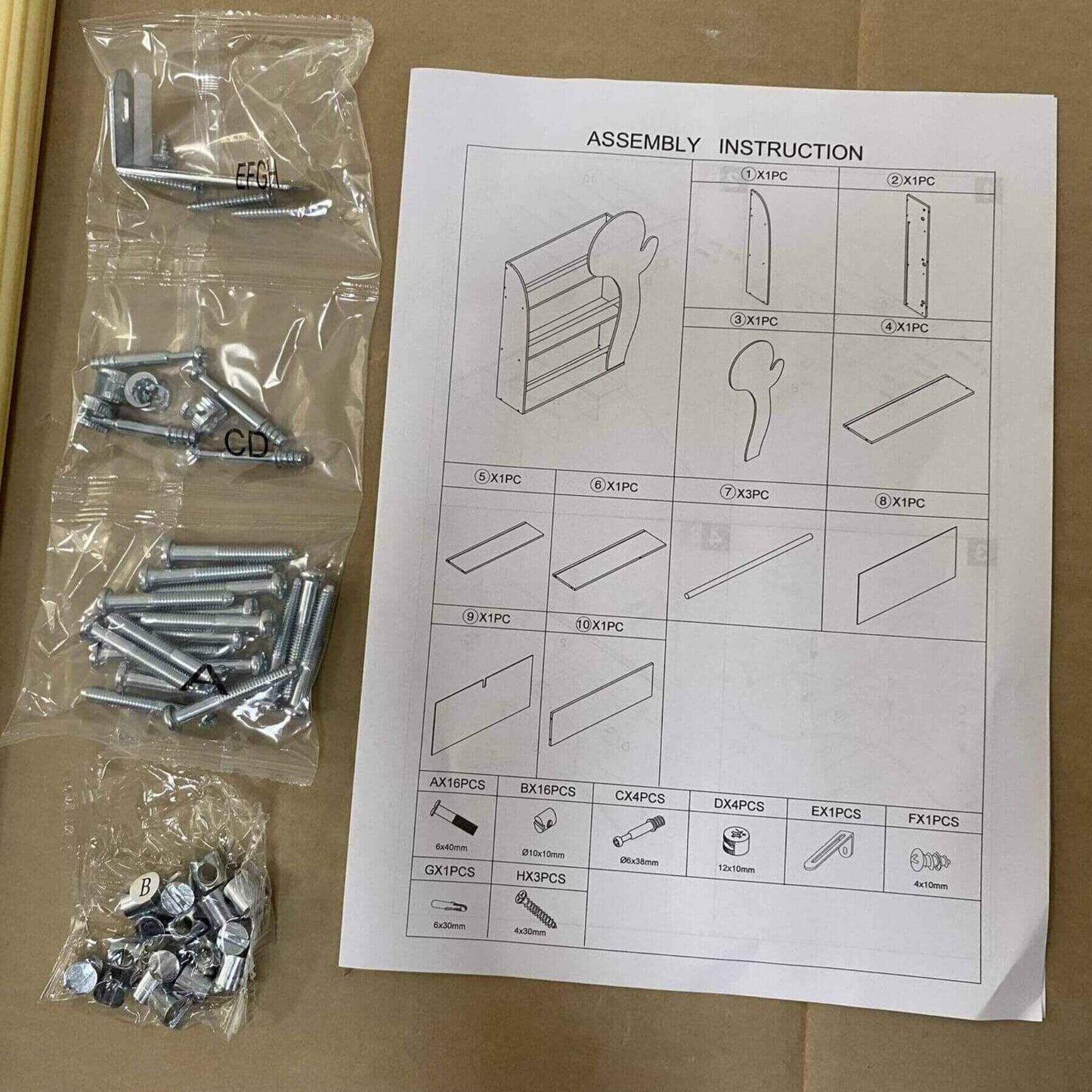 MOONRIVER Sloth Kids 3-Tier Front-Facing Bookshelf, Sage Green