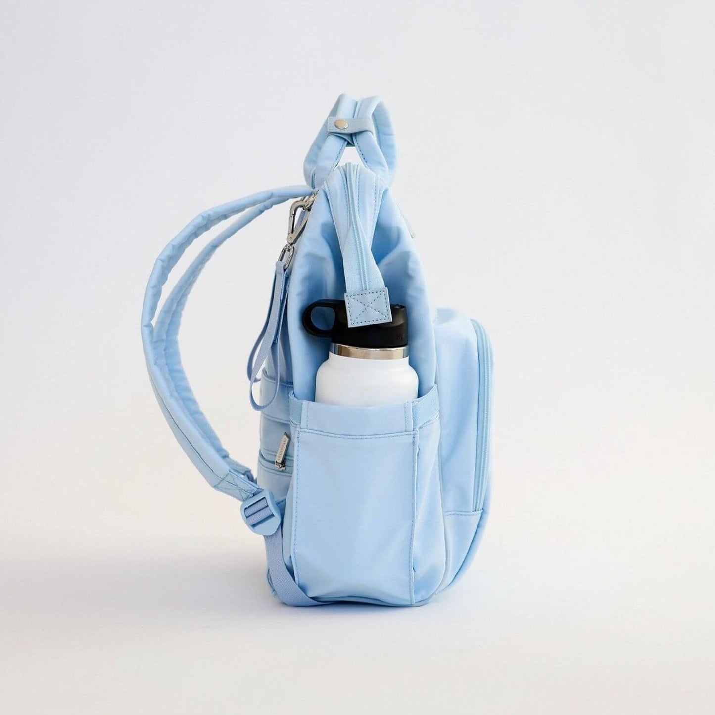 Side of augustnoa Diaper Bag Blue