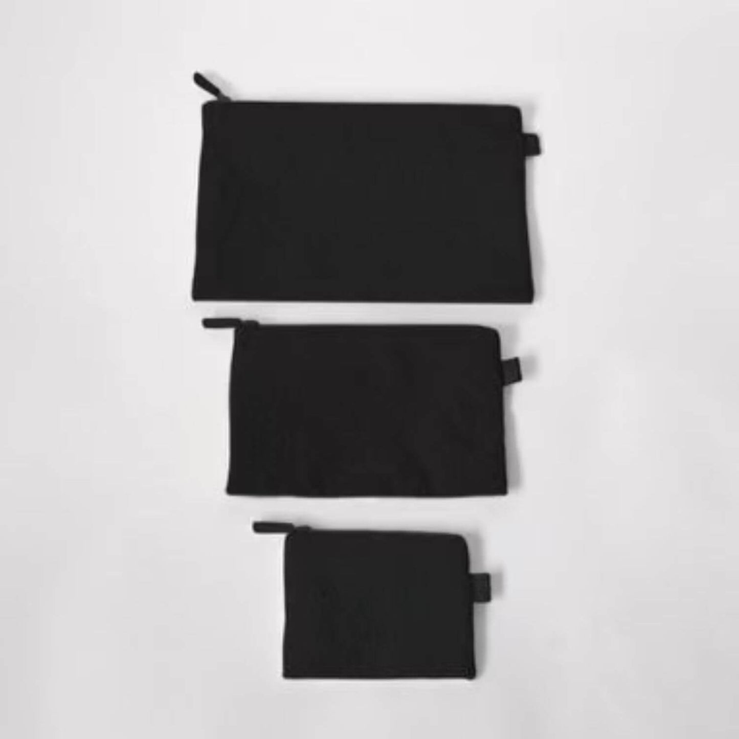 augustnoa Flat Pouch Set Black