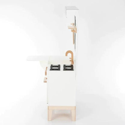 2MamaBees Aviana Gourmet Play Kitchen - Side View w/ Extended Counter