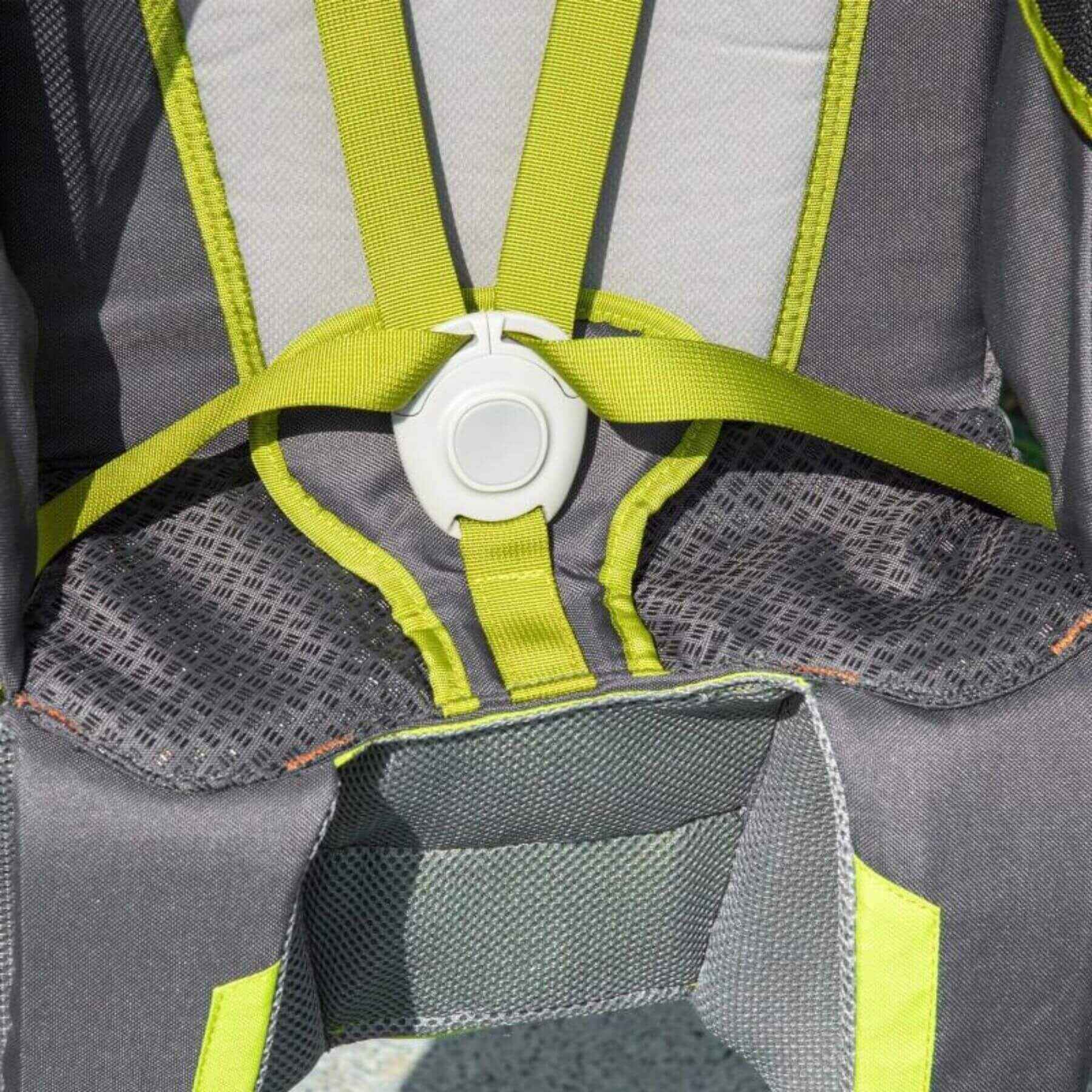 Detail of Qaba Baby Backpack Carrier for Hiking with Detachable Canopy Dark Gray