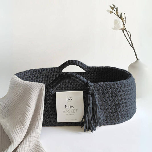 Unique Love Design Baby Basket Midnight Blue