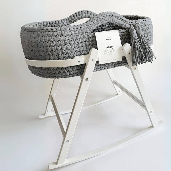 Unique Love Design Baby Cradle w/ Baby Basket