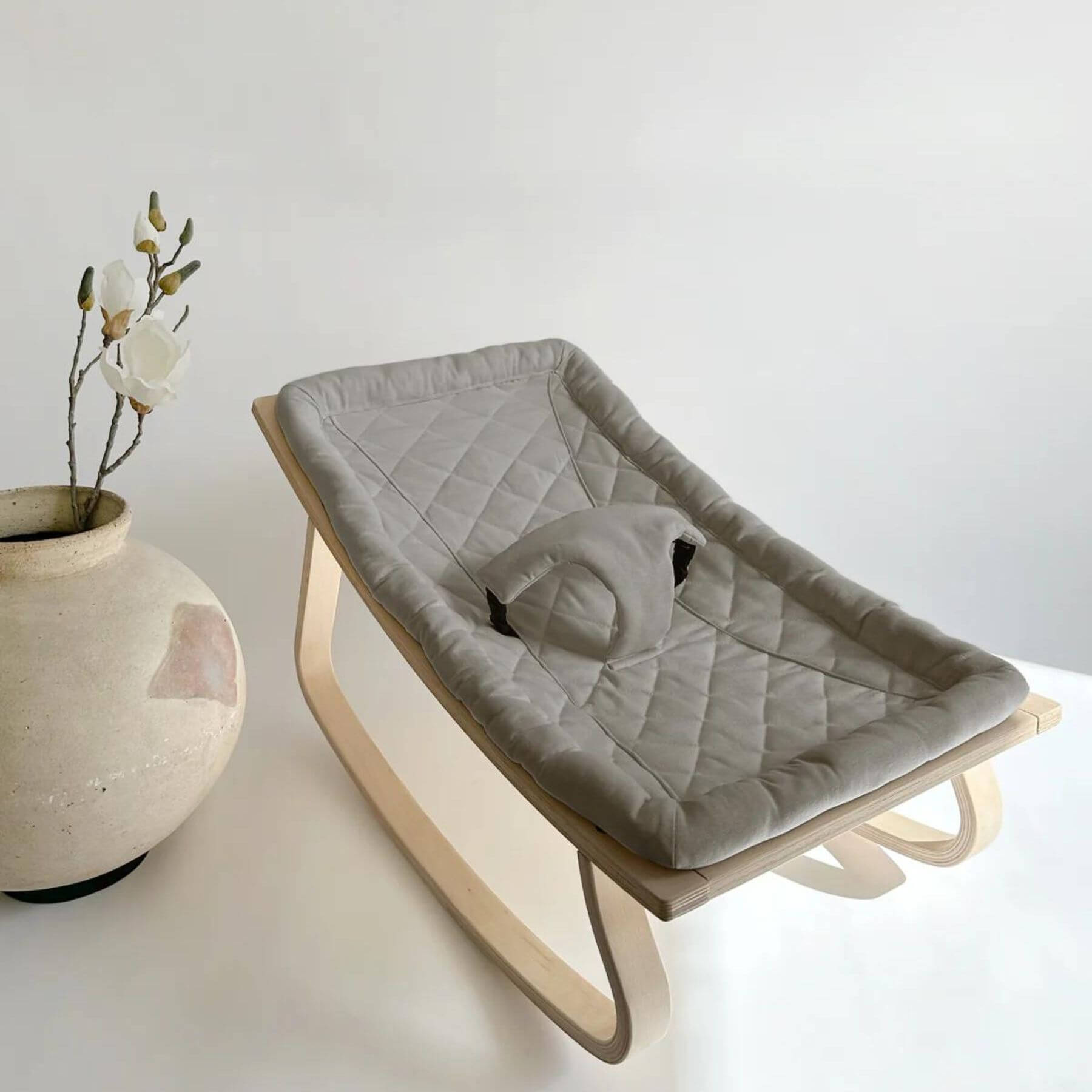 Unique Love Design Baby Bouncer Moon Grey