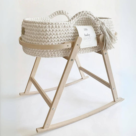 Unique Love Design Baby Cradle w/ Baby Basket