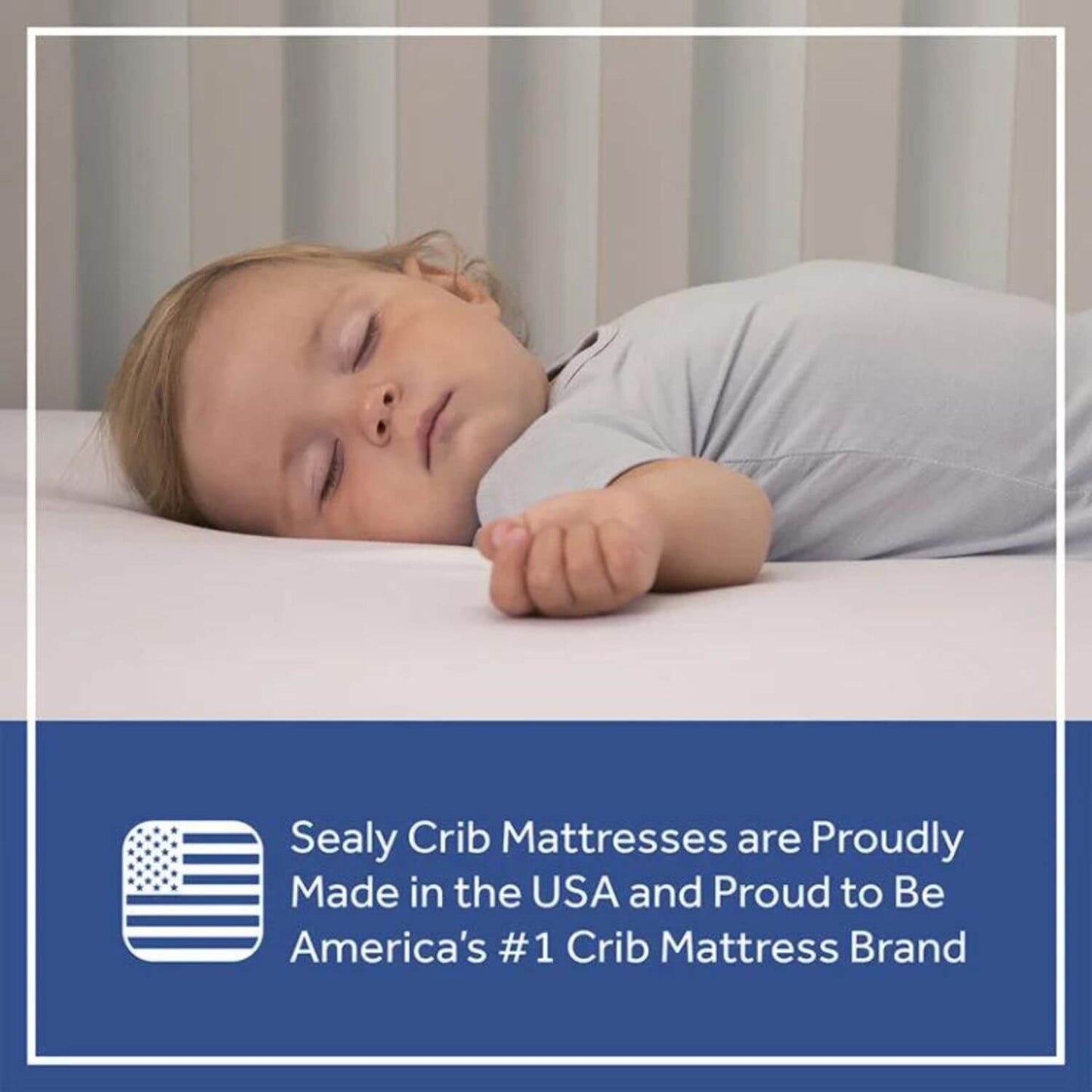 Sealy Baby Firm Rest 2-Stage Antibacterial Crib and Toddler Mattress - Detail