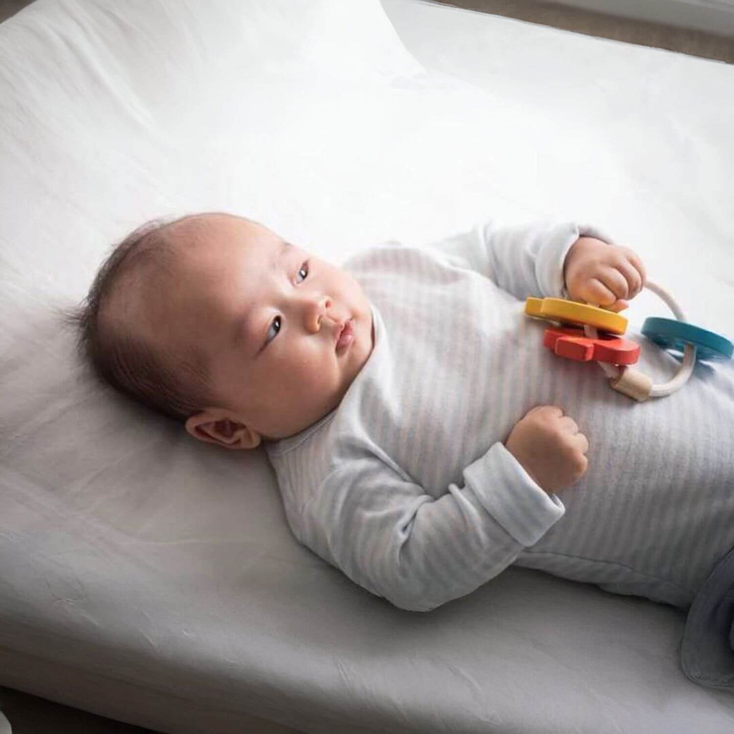 Baby Playing PlanToys Baby Key Rattle