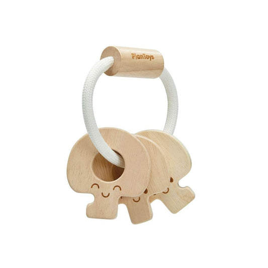 PlanToys Baby Key Rattle - Natural