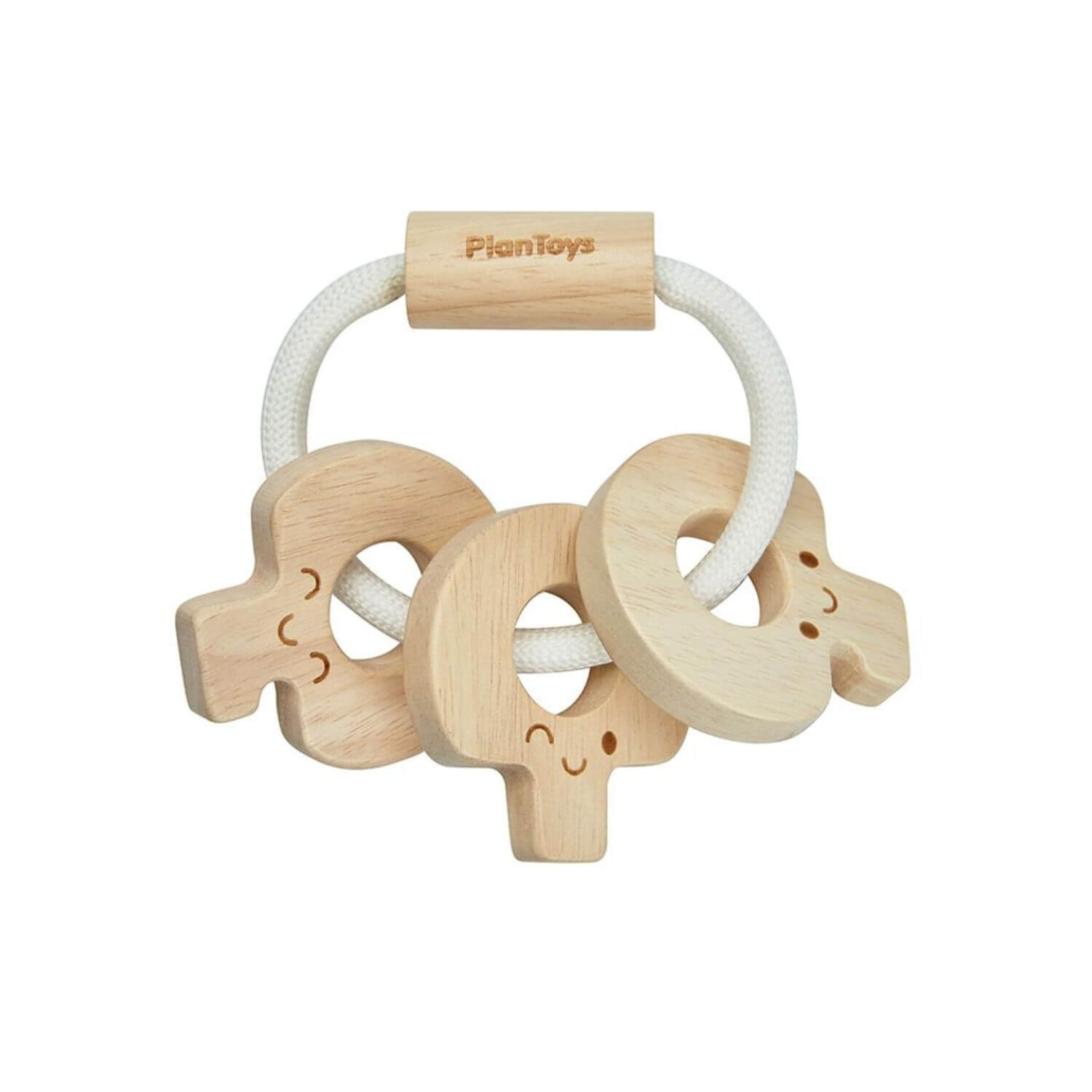 PlanToys Baby Key Rattle - Natural