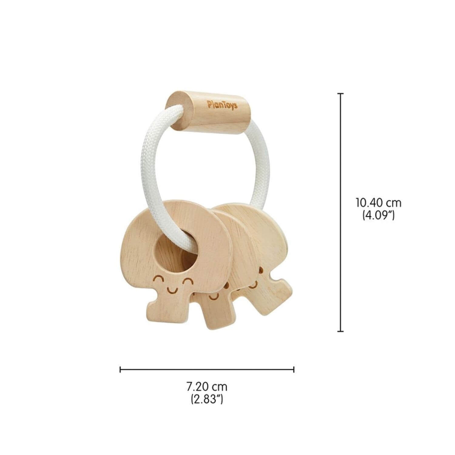 PlanToys Baby Key Rattle - Natural