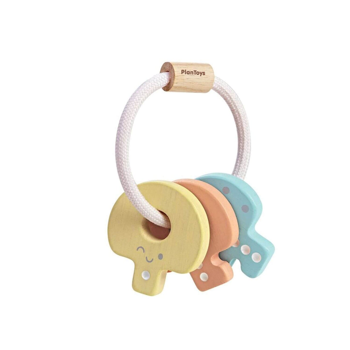 PlanToys Baby Key Rattle - Pastel