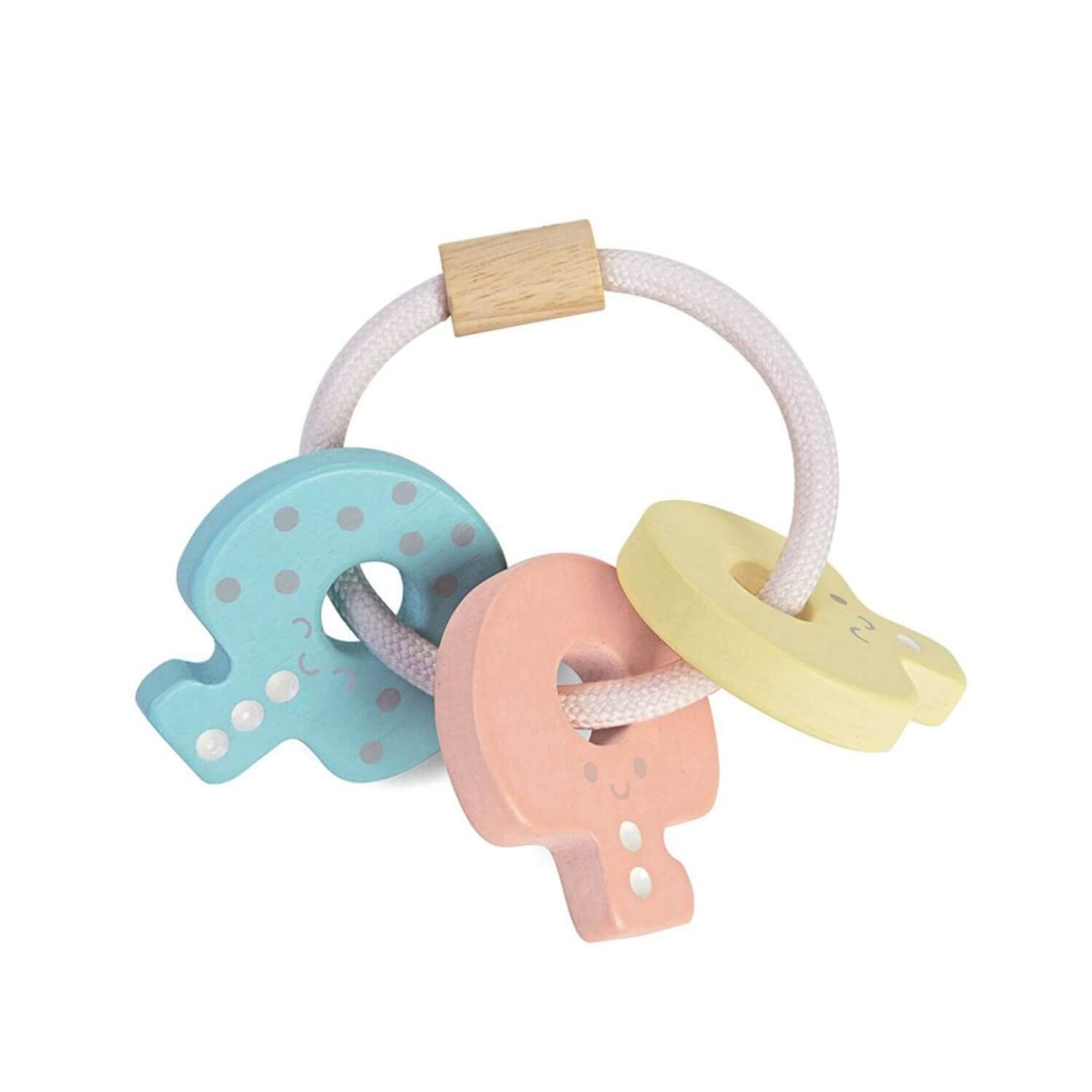 PlanToys Baby Key Rattle - Pastel