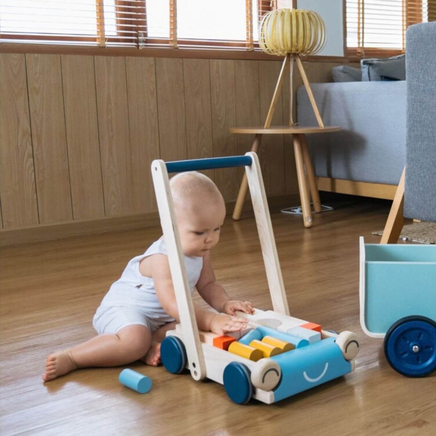 Baby Playing PlanToys Baby Walker - Orchard