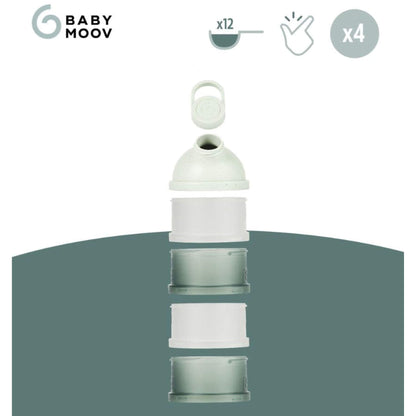 Babydose Formula Dispenser on a green background