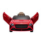 Front View of Bentley Bacalar Electric Ride-On Car Red