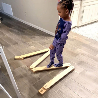 Girl Playing Balance Beam