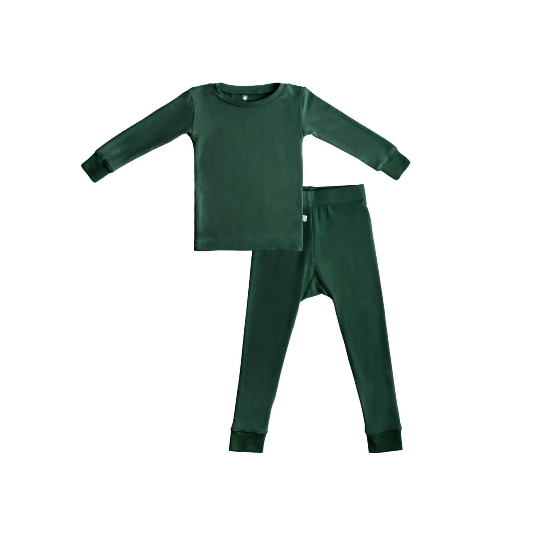 Dreamland Baby Toddler/Kids Bamboo Pajamas - Forest Green