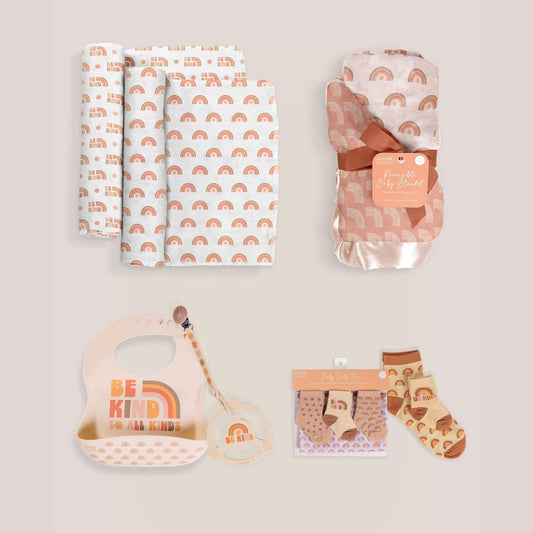 JuJuBe Everyday Essentials Baby Bundle - Be Kind Rainbows