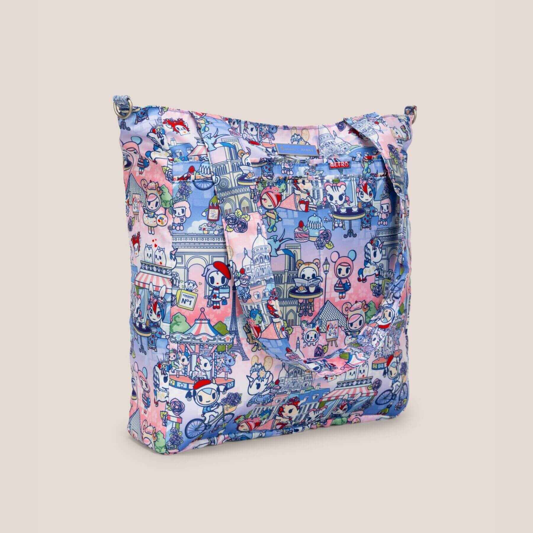 tokidoki Be Light Tote Bag -  C'est la vie à Paris on a light gray background