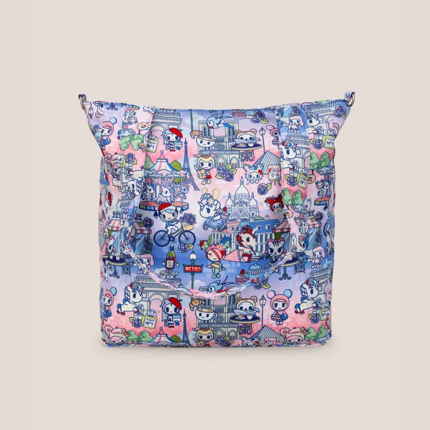 tokidoki Be Light Tote Bag -  C'est la vie à Paris on a light gray background